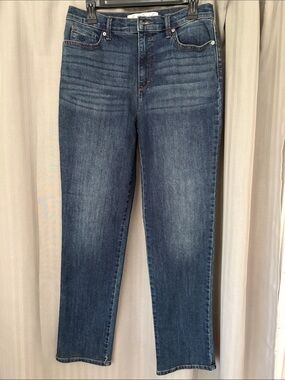 Gloria Vanderbilt Straight-Leg Jeans in Dark Indigo Wash